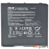 Аккумулятор для Asus / A42-G55 / 14,4V / 5200mAh / 75Wh