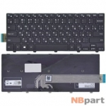 Клавиатура для Dell Inspiron 14 (3441) черная с черной рамкой