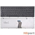 Клавиатура для Lenovo G580 черная с серой рамкой