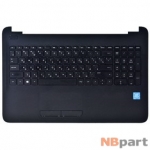 Клавиатура для HP Pavilion 15-ac черная (Топкейс черный)