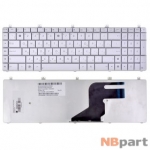 Клавиатура для ASUS N55SF серебристая