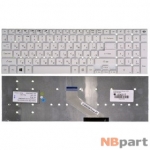 Клавиатура для Gateway NV55C белая без рамки