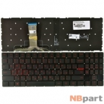 Клавиатура для Lenovo Legion Y520-15IKBN черная без рамки с подсветкой