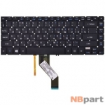 Клавиатура для Acer Aspire V5-471 черная без рамки с подсветкой