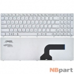 Клавиатура для Asus K52 белая с белой рамкой