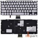 Клавиатура для Dell XPS 15z (L511z) серебристая без рамки с подсветкой