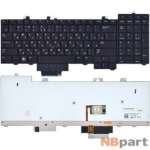 Клавиатура для Dell Precision M6400 (PP08X) черная с подсветкой (Управление мышью)