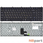 Клавиатура для Clevo W765SUN черная с черной рамкой