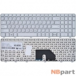 Клавиатура для HP Pavilion dv6-6000 серебристая с серебристой рамкой