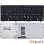 Клавиатура для Lenovo B470 черная с черной рамкой