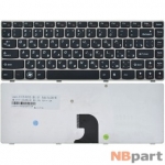 Клавиатура для Lenovo IdeaPad Z360 черная с серой рамкой
