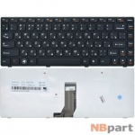 Клавиатура для Lenovo G480 черная с черной рамкой
