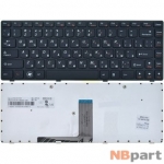 Клавиатура для Lenovo G470 черная с черной рамкой