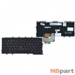 Клавиатура для Lenovo ThinkPad X240 черная с черной рамкой с подсветкой (Управление мышью)