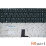 Клавиатура для Samsung R580 черная с черной рамкой
