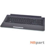 Клавиатура для Samsung RC510 черная (Топкейс серый)