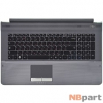 Клавиатура для Samsung RC720 черная (Топкейс серый)