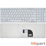 Клавиатура для Sony VAIO SVE151 белая с белой рамкой