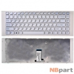 Клавиатура для Sony VAIO VPC-EG белая с белой рамкой
