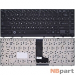 Клавиатура для Toshiba Satellite M640 черная с черной текстурированной рамкой