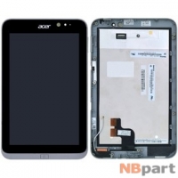 Модуль (дисплей + тачскрин) для Acer Iconia Tab W4-820 черный с рамкой
