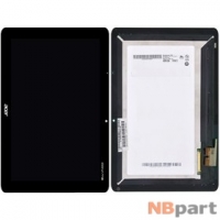 Модуль (дисплей + тачскрин) для Acer Iconia TAB A700 черный без рамки