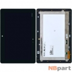Модуль (дисплей + тачскрин) для ASUS VivoTab Smart ME400C (K0X) черный с рамкой 5268N FPC-1