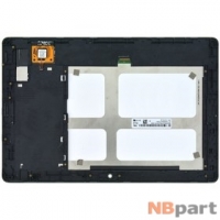 Модуль (дисплей + тачскрин) для Lenovo IdeaTab A10-70 (A7600) черный с рамкой