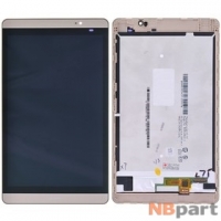 Модуль (дисплей + тачскрин) для Huawei MediaPad M2 (M2-801L) золото