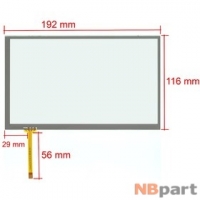 Тачскрин 8.0 4 pin (117x193mm) 175A1-0819A