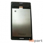 Модуль (дисплей + тачскрин) для Huawei Mediapad T3 7.0 3G (BG2-U01) черный (С отверстием под динамик)