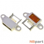 Разъем системный Micro USB - Xiaomi Mi Note (оригинал) / MC-421 белый
