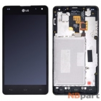 Модуль (дисплей + тачскрин) для LG Optimus G E975 черный