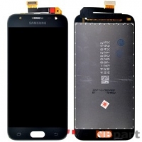 Модуль (дисплей + тачскрин) для Samsung Galaxy J3 (2017) SM-J330F черный (копия) (регулируемая подсветка)