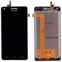 Модуль (дисплей + тачскрин) для Philips Xenium V377 черный