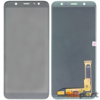 Модуль (дисплей + тачскрин) для Samsung Galaxy A6 Plus (2018) SM-A605F черный (копия) (регулируемая подсветка)