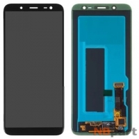 Модуль (дисплей + тачскрин) для Samsung Galaxy J6 (2018) SM-J600F черный (копия) (регулируемая подсветка)