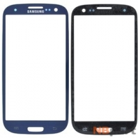 Стекло Samsung Galaxy S III (S3) GT-I9300 синий