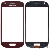 Стекло Samsung Galaxy S3 mini (GT-I8190) красный