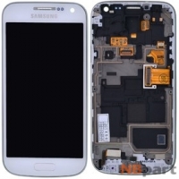 Модуль (дисплей + тачскрин) для Samsung Galaxy S4 mini GT-I9190 с рамкой белый (оригинал)
