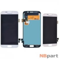 Модуль (дисплей + тачскрин) для Samsung Galaxy S6 edge (SM-G925F) белый (оригинал)