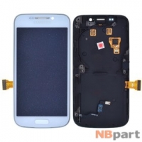 Модуль (дисплей + тачскрин) для Samsung Galaxy S4 zoom (SM-C101) с рамкой белый