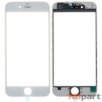 Стекло Apple iPhone 6 + рамка + плёнка OCA белый
