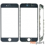 Стекло Apple iPhone 6 + рамка + плёнка OCA черный