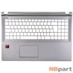 Верхняя часть корпуса ноутбука DNS Office 0801233 NH5KB11 / 40R-N51C50 серый