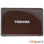 Крышка матрицы ноутбука (A) Toshiba Satellite L635 / V000240150 коричневый