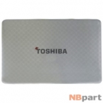 Крышка матрицы ноутбука (A) Toshiba Satellite L755-A1S / ZYE33BLBLC00Q0 REV:3C серебристый