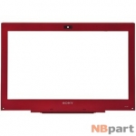 Рамка матрицы ноутбука Sony VAIO VPCSB / 012-4003-6394-A красный