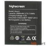Аккумулятор для HIGHSCREEN ZERA U / Model: Zera U