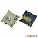 Разъем MicroSD 14-15mm x 13-14mm x 1,5mm ASUS Transformer Book T100T (K003)